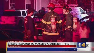 Crews respond to fire at Greenwood apartment complex