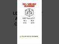 Dice Reasoning Trick | Cube and Dice Reasoning | SSC / RRB #shorts