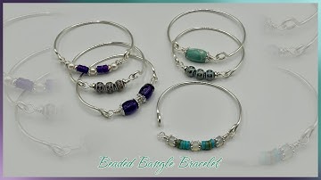 Easy Beaded Wire Bangle Tutorial