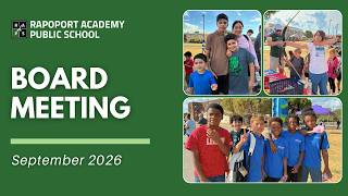 September 2026 School Board Meeting