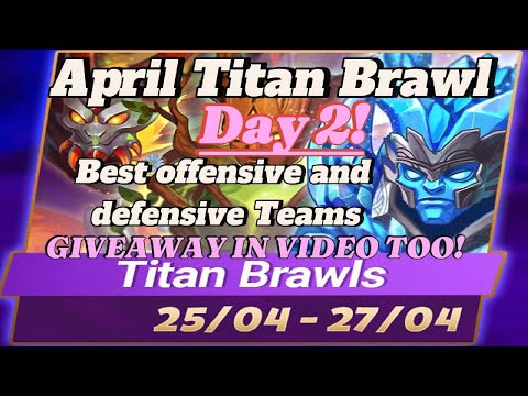 Best Team Day 2 Hero Wars Titan Brawl April Update Araji Dominion Era #herowars