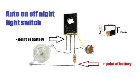 How To make Auto on off light | BD139 Transistor | LKD EXPERIMENT