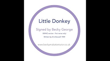 Little Donkey Signed by Becky George