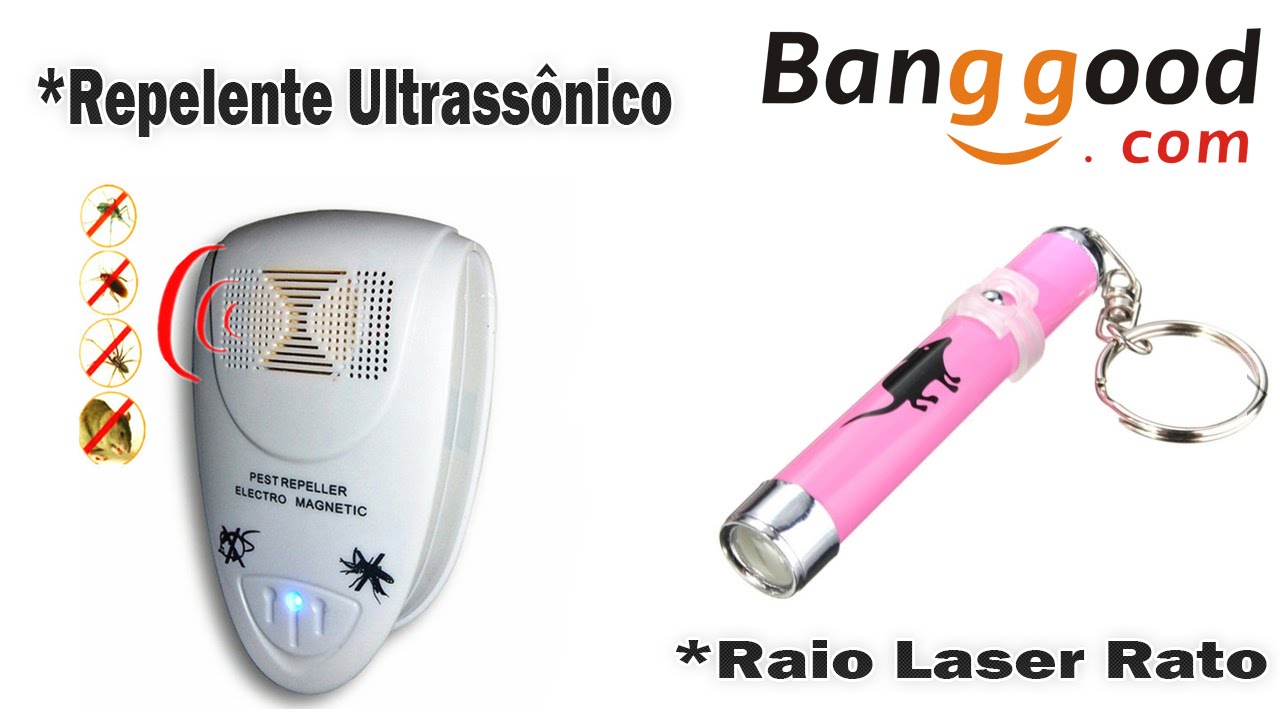 Review #  Repelente elétrico & Laser Rato ( Banggood )