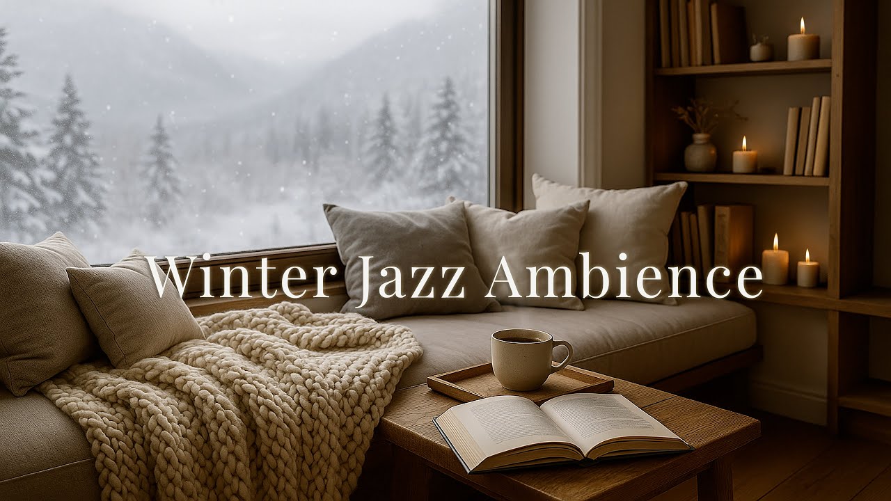 Cozy Winter Jazz Ambience (Live) – Smooth Jazz Music for Relaxation & Focus, Snow and Candlelight