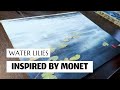WATERCOLOR Water lilies inspired by Monet
