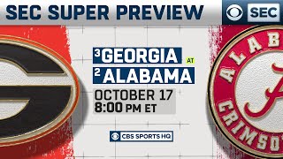 #3 Georgia vs #2 Alabama: Super Preview | CBS Sports HQ