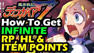 Disgaea 7 Infinite RP, HL AND Item Point Guide Fast and Easy