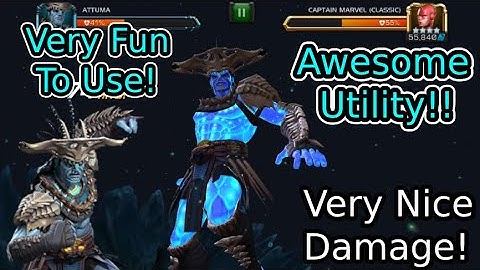 Attuma Is Awesome! 6 Star Rank 3 Damage Showcase And All Abilities Explained! | MCOC