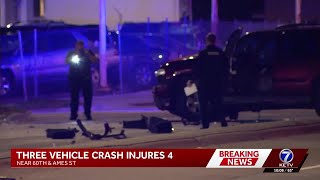 One person critically injured, 3 others seriously injured in north Omaha crash