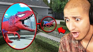 If You See SPIDER-MAN INDOMINUS REX Outside Your House, RUN AWAY FAST!!