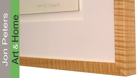 How to make a frame using curly maple / tiger maple I found at Lowes