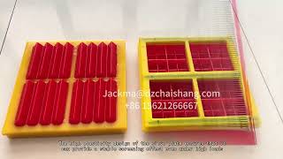 Polyurethane Rubber Screen Mesh Panels for High Efficiency Quarry Operations