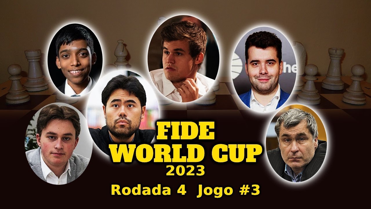 Copa do Mundo de Xadrez 2023 - Rodada 1.1 / Fier, Supi, Evandro, Yago,  Julia, Kathie / VAMO, BRASIL! 