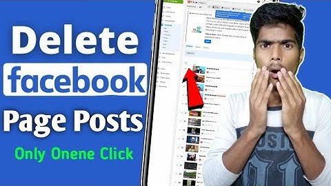 facebook page se posts delete kaise kare || how to delete facebook page posts