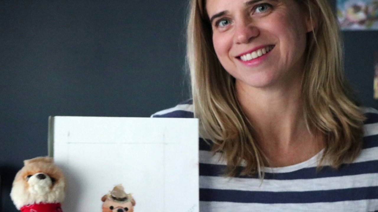 Watercolor Painting Itty Bitty Boo With Voiceover