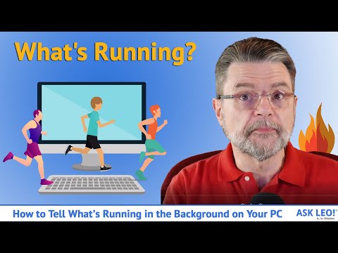 What does running in the background mean?