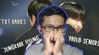 BTS Being Supportive and Proud Hyungs to TXT | Reaction