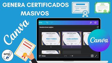 Cómo hacer certificados masivos en Canva - TIPS