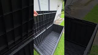72/100/120-Gallon Storage Bin, Resin Material, Waterproof & UV-Resistant, Organizer for Garage,