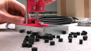 cutting rubber feet from o-ring cord