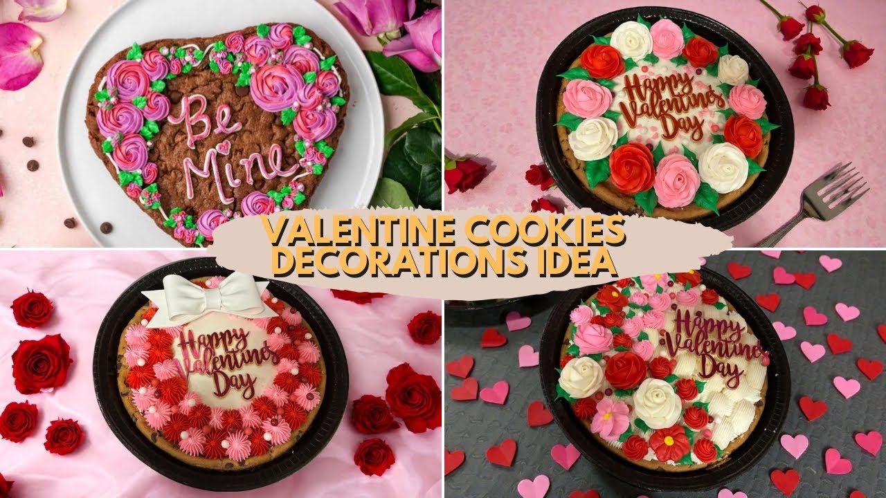 Valentine's Cookies Cake