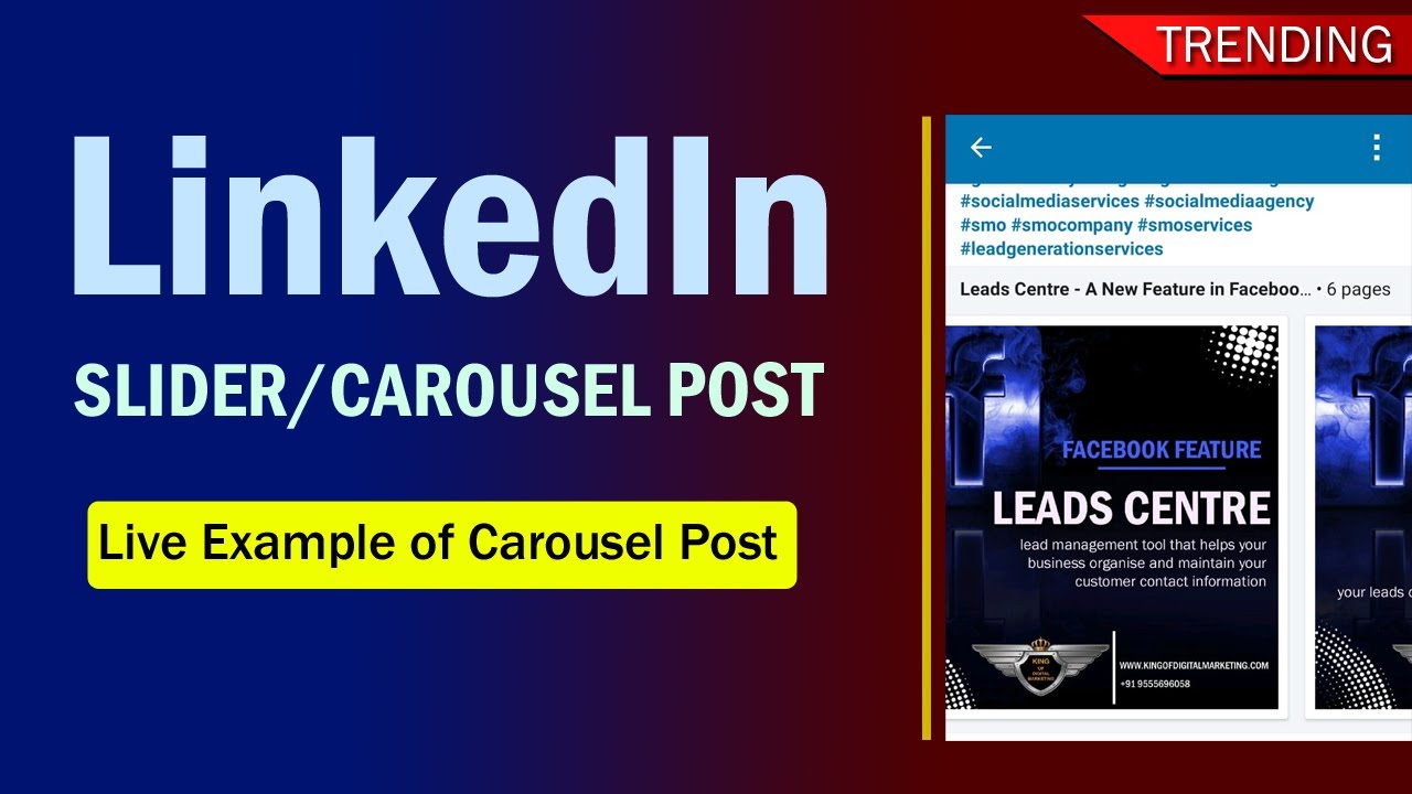 Linkedin Slider Carousel Post How To Create A Linkedin Carousel Post Gaurav Dubey Youtube