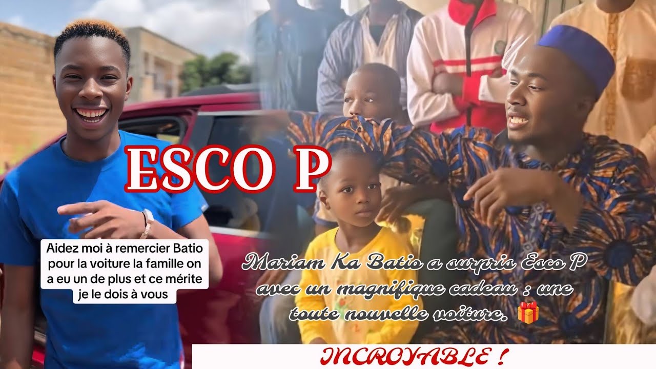 Félicitations à Esco P : une nouvelle voiture et des cadeaux de mariage signés Ba Mariam Ka Batio 
