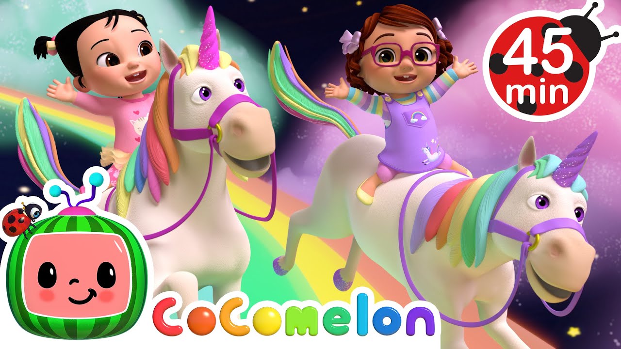 Rainbow Unicorn Song  MORE CoComelon Nursery Rhymes  Kids Songs