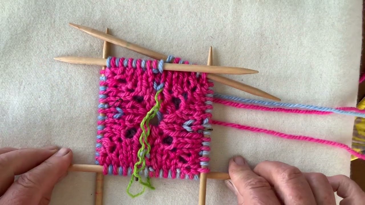 Square Double Knit Blanket Rnds 3 and 4