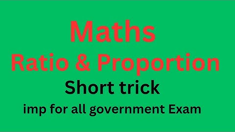 Ratio & Proportion Short tricks imp for all government job |#ratio #proportion #maths #ntpc_exam 