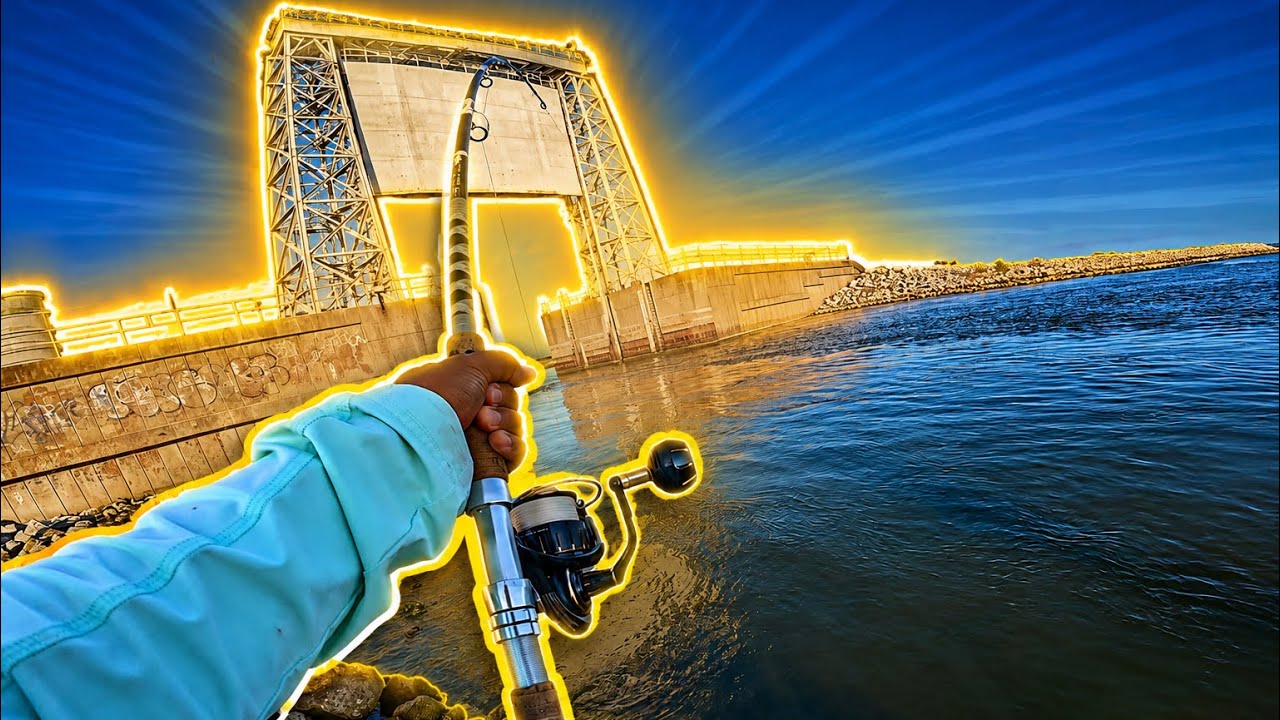 Fishing One of Texas’ Best Floodgate Spots!