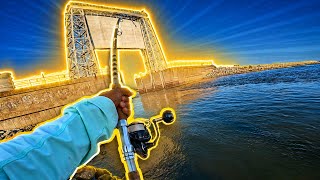 Fishing One of Texas’ Best Floodgate Spots!