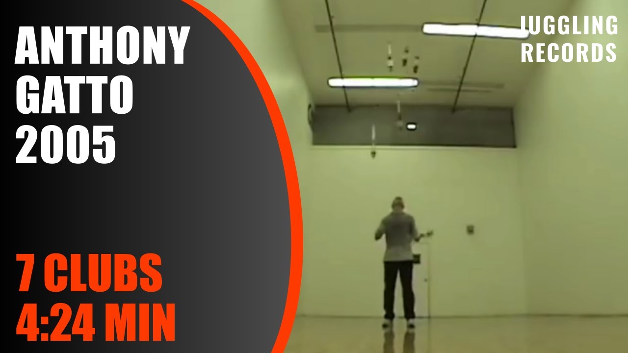 Anthony Gatto - 7 Clubs - Juggling World Record