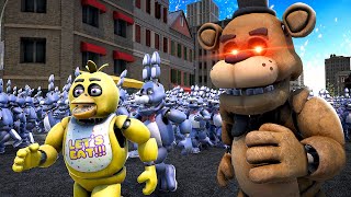 FNAF Animatronics Invade City  Ultimate Epic Battle Simulator 2