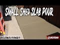 How to Pour a Small Concrete Shed Slab How to Pour a Small Concrete Shed Slab