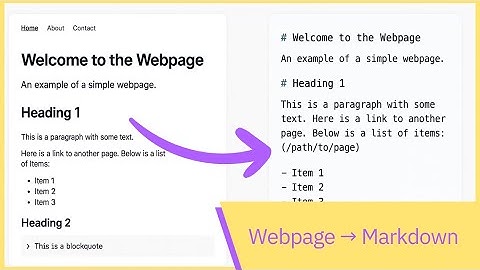 Easiest Way to Convert Webpage to Markdown