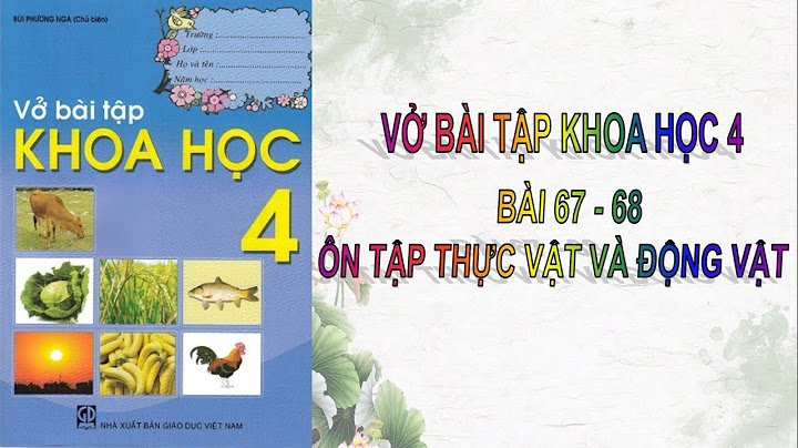 Vở bài tập khoa học lớp 4 bài 67 68 năm 2024