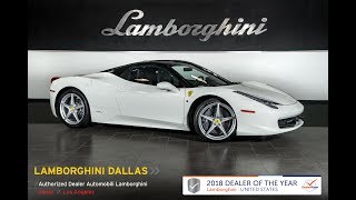 2015 Ferrari 458 Italia Bianco Avus L0990