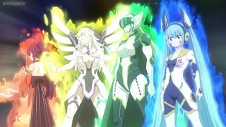 Edens Zeroeng Subs2 Episode 7 The Demon King Shining Stars In Battle Dress Vs Element 4