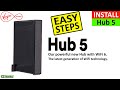 Virgin media hub 5 installation and change hub 5 wifi network name and change hub 5 wifi password