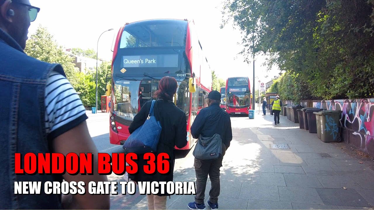 London Bus Journey On Route 36 - Full Journey From New Cross To Victoria