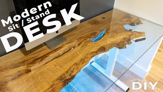 Building myself A Custom Desk // Modern Adjustable Desk With Zero Epoxy #desk #leds by Rad Dad Builds 5,763 views 2 years ago 15 minutes