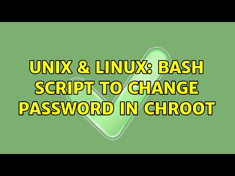 Unix & Linux: Bash script to change password in chroot