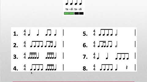 Music 265: Rhythm practice taditadi