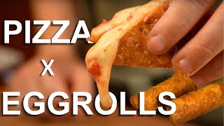 How to make pizza egg rolls
