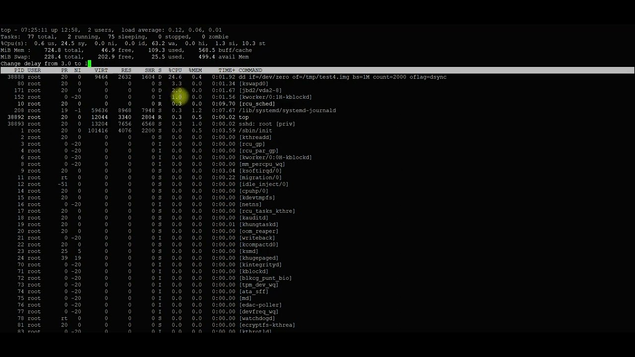 Тестирование дисков IPHOSTER.NET VPS-KVM-XS(UK) (dd if=/dev/zero of ...