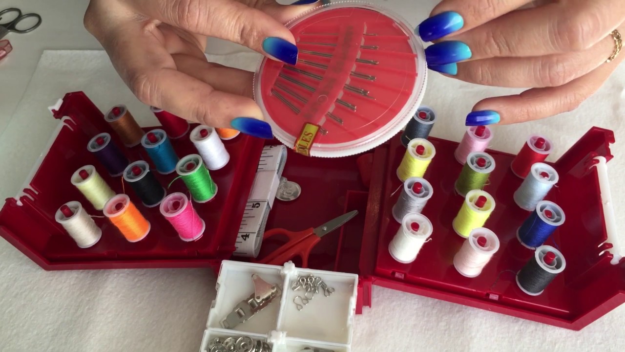 ASMR SEWING BOX KIT!! YouTube