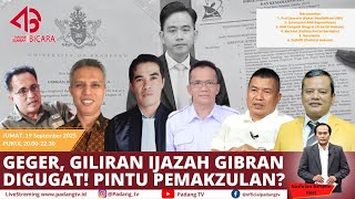 🔴 LIVE : ASB - Digugat Rp 125 T, Ijazah SMA Wapres Gibran Diragukan