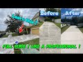 Pressure wash a Concrete Driveway like a TRUE professional! DIY QUICK GUIDE